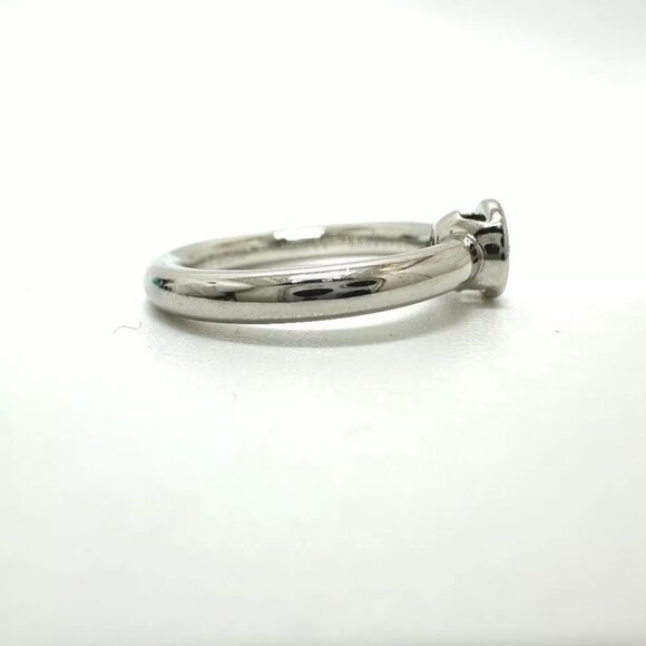 TIFFANY&Co. Bisset Diamond D0.33ct Ring Pt950 Silver - Picture 6 of 12